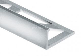 Профиль L-образный алюминий 8 мм PV01-03 серебро блестящее 2,7 м