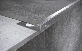 П-профиль из нержавеющей стали окантовочный 10 мм FP 10 S сатинированная сталь 270 см