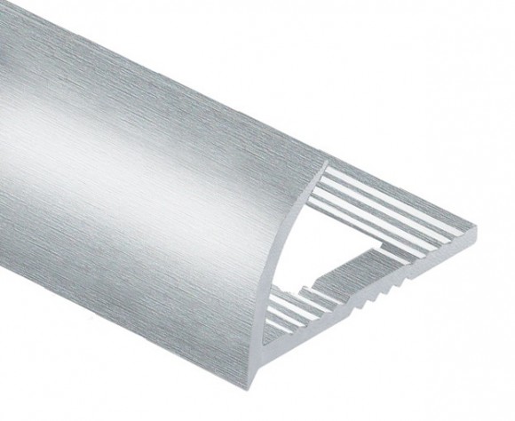 Профиль С-образный алюминий для плитки 10 мм PV08-03 eco серебро блестящее 2,7 м