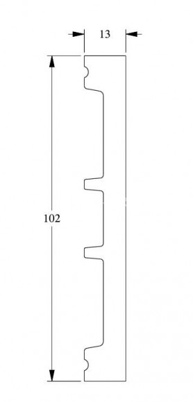 Напольный плинтус Orac Decor Duropolymer SX163 белый полистирол 102х13 мм 2м Напольный плинтус Orac Decor Duropolymer SX163 белый полистирол 102х13 мм 2м