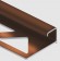 Профиль С-образный для плитки угловой внутренний 12 мм алюминий PV55-11 коричневый блестящий 2,7 м