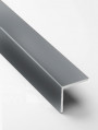 Угол защитный 20х20 мм прямой алюминий PV74-34 темно серый Ral 7000 2,7 м
