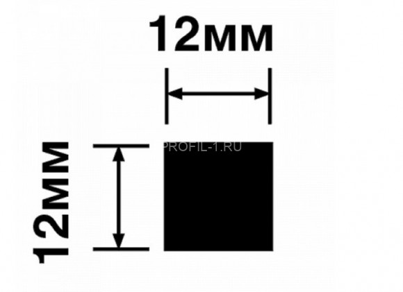 Декоративная рейка HiWood D12V1 MP5 из фитополимера под дерево 12мм х 12мм х 2.7м