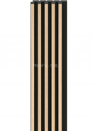 Реечная настенная панель VOX LINERIO S-LINE дерево на черном фоне 2650х122х12 мм Реечная настенная панель VOX LINERIO S-LINE дерево на черном фоне 2650х122х12 мм