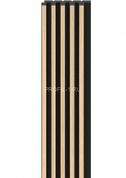 Реечная настенная панель VOX LINERIO S-LINE дерево на черном фоне 2650х122х12 мм Реечная настенная панель VOX LINERIO S-LINE дерево на черном фоне 2650х122х12 мм