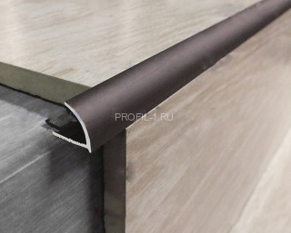 Алюминиевый профиль С-образный 10 мм РН10 Бронза РЕ 2,7 м (упаковка 10 штук)