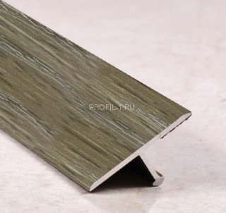 Алюминиевый Т-профиль ламинированный 26 мм ПТ-26 206 Дуб канадский 2,7 м