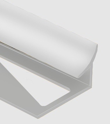 Уголок для плитки внутренний алюминий 12 мм PV29-02 серебро матовое 2,7 м