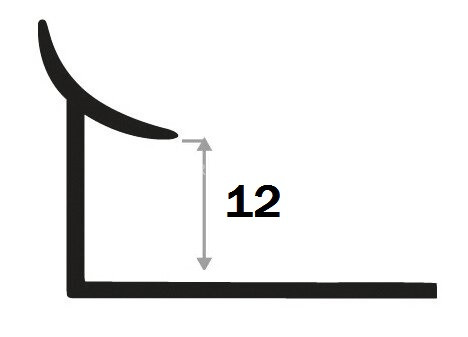 Уголок для плитки внутренний алюминий 12 мм PV29-02 серебро матовое 2,7 м Уголок для плитки внутренний алюминий 12 мм PV29-02 серебро матовое 2,7 м
