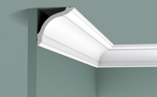 Гибкий потолочный плинтус Orac Decor Duropolymer CX127F белый полистирол 94х94 мм 2м Гибкий потолочный плинтус Orac Decor Duropolymer CX127F белый полистирол 94х94 мм 2м