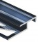 Профиль лестничный Т-образный 20х10 мм алюминий PV51-19 черный блестящий 2,7 м