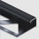 Профиль С-образный для плитки угловой внутренний 12 мм алюминий PV55-19 черный блестящий 2,7 м