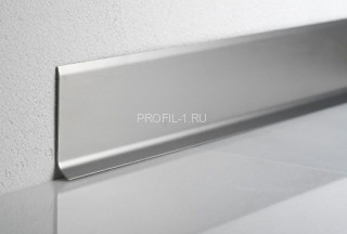 Алюминиевый плинтус напольный 40 мм Евротрим L-40 7910.01 серебро 2,7 м Алюминиевый плинтус напольный 40 мм Евротрим L-40 7910.01 серебро 2,7 м