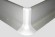 Фурнитура для плинтуса Effector уголок внешний Q 63.01 серебро