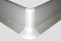 Фурнитура для плинтуса Effector уголок внешний Q 63.01 серебро