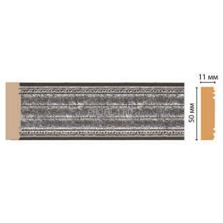 Молдинг DECOMASTER 156-44 ДМ (51x11x2400) цвет Серебро Молдинг DECOMASTER 156-44 ДМ (51x11x2400) цвет Серебро