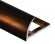 Алюминиевый профиль для плитки С-образный 8 мм PV16-11 коричневый блестящий 2,7 м