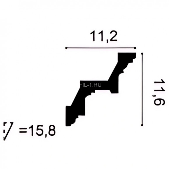Гибкий потолочный плинтус Orac Decor Purotouch C211F белый полиуретан 116х112 мм 2м Гибкий потолочный плинтус Orac Decor Purotouch C211F белый полиуретан 116х112 мм 2м