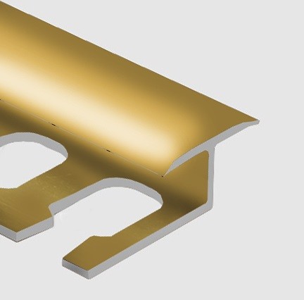 Профиль Т-образный гибкий 16 мм алюминий PV42-05 золото блестящее 2,7 м