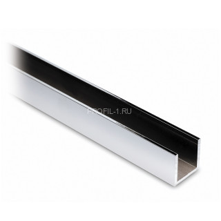 Алюминиевый П-образный профиль под ЛДСП панель Диал 12х19 мм серебро 3 м Алюминиевый П-образный профиль под ЛДСП панель Диал 12х19 мм серебро 3 м