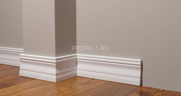 Напольный плинтус Decor-Dizayn 153 A полистирол белый, под покраску 95х15х2000 мм Напольный плинтус Decor-Dizayn 153 A полистирол белый, под покраску 95х15х2000 мм