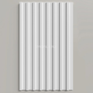 Стеновая декоративная панель 3D Decor-Dizayn DD911 из полистирола белая, под покраску 240х10х2000 мм