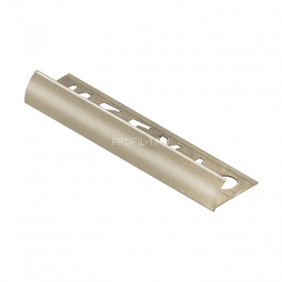 Алюминиевый С-профиль для плитки внешний 12мм NEEXY PV18-09-BCP шампань блестящая 2.7м