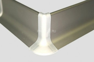 Фурнитура для плинтуса Effector уголок внешний Q 63.07 инокс