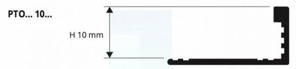 L-профиль латунный 10 мм Progress Profiles PTOS 10 шлифованный 2,7 м