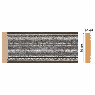Молдинг DECOMASTER 150-44 (80x12x2400) цвет Серебро Молдинг DECOMASTER 150-44 (80x12x2400) цвет Серебро