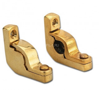 Латунная консоль для ковродержателя на ступени CER 10 ON полированная Латунная консоль для ковродержателя на ступени CER 10 ON полированная