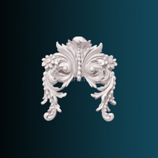 Декоративный орнамент Перфект G2079 белый 216х152х38 мм