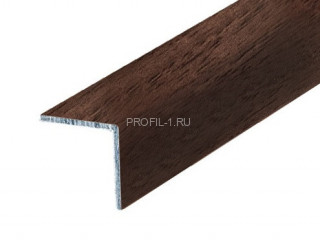 Алюминиевый уголок 15х15 мм равнополочный Л Орех 2,7 м (упаковка 10 штук)