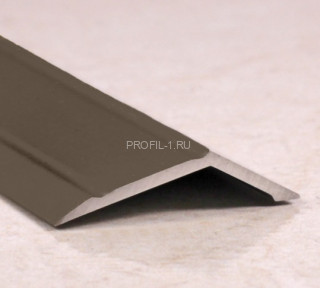 Разноуровневый порог алюминиевый 32х10 мм ПО-32х10 бронза глянец 2,7 м