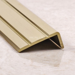 Порог угловой 25х10 мм (LSW10) с насечками Cezar LSW10 L латунь полированная 2,7 м Порог угловой 25х10 мм (LSW10) с насечками Cezar LSW10 L латунь полированная 2,7 м