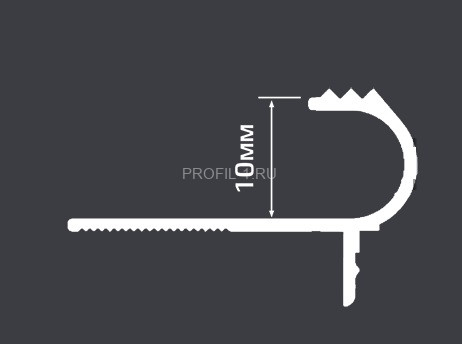Профиль F-образный для ступени (LPSP) Cezar PVL50 LN латунь натуральная 2,0м