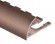 Профиль для плитки С-образный алюминий гибкий 8 мм PV19-14 розовый матовый 2,7 м