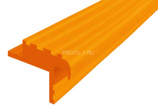 Закладной профиль противоскользящий БШ-40 оранжевый бухта 10 м резиновый
