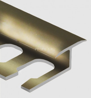 Профиль Т-образный гибкий 16 мм алюминий PV42-09 шампань блестящая 2,7 м Профиль Т-образный гибкий 16 мм алюминий PV42-09 шампань блестящая 2,7 м