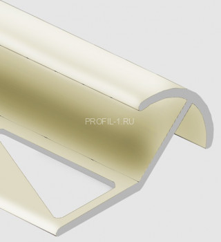 Профиль под плитку для наружных углов 10 мм алюминий PV70-13 песок блестящий 2,7 м
