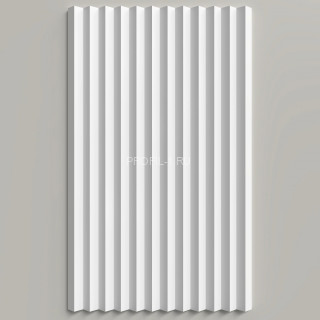 Стеновая декоративная панель 3D Decor-Dizayn DD912(3m) из полистирола белая, под покраску 240х13х3000 мм