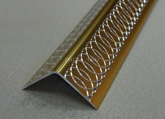 Алюминиевый уголок 15х15 мм ПН-15х15 золото матовое гравировка 2.7 м Алюминиевый уголок 15х15 мм ПН-15х15 золото матовое гравировка 2.7 м