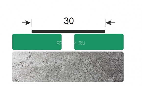 Полоса из нержавеющей стали 30 (AISI 304) полированный 3 м