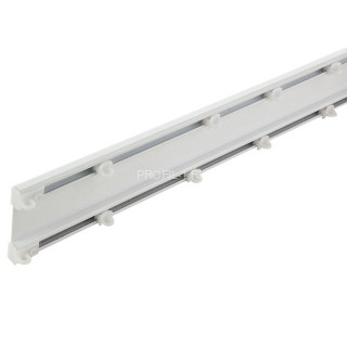 Алюминиевый карниз для штор LM DECOR D6 Премиум 2,4 м белый двухрядный
