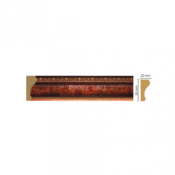 Молдинг DECOMASTER 151-767 (50x22x2400) цвет Красное дерево с золотом Молдинг DECOMASTER 151-767 (50x22x2400) цвет Красное дерево с золотом
