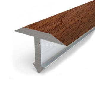 Алюминиевый профиль Т-образный 26 мм Т-26 КД Дуб темный 2,7 м (упаковка 10 штук)