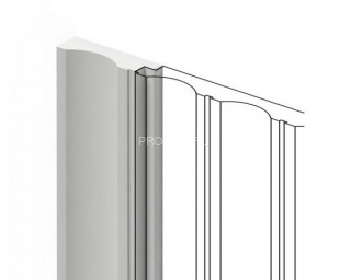 Финишный молдинг для панелей 12х43 мм HiWood LF138A NP белый 2,7 м Финишный молдинг для панелей 12х43 мм HiWood LF138A NP белый 2,7 м