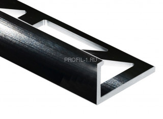 Профиль L-образный алюминий 8 мм PV01-19 черный блестящий 2,7 м