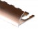 Профиль С-образный гибкий алюминий для плитки 8 мм PV10-15 eco розовый блестящий 2,7 м