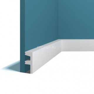 Напольный плинтус Перфект Плюс P81 белый дюрополимер 25х62 мм 200 см Напольный плинтус Перфект Плюс P81 белый дюрополимер 25х62 мм 200 см